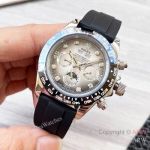 High Quality Replica Rolex Cosmograph Daytona Different Colors Strap Different Colors Face Dial High-composite Carbon Fiber Bezel Fashion Watch 40*12.4mm